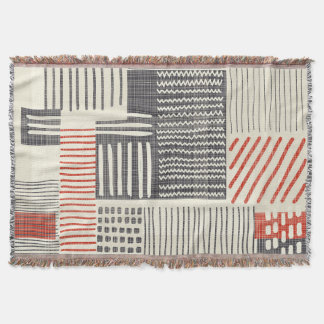 Couverture Bandes géométriques dessinées à la main, motif san