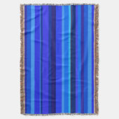 Couverture Bandes horizontales bleues (devant Vertical)