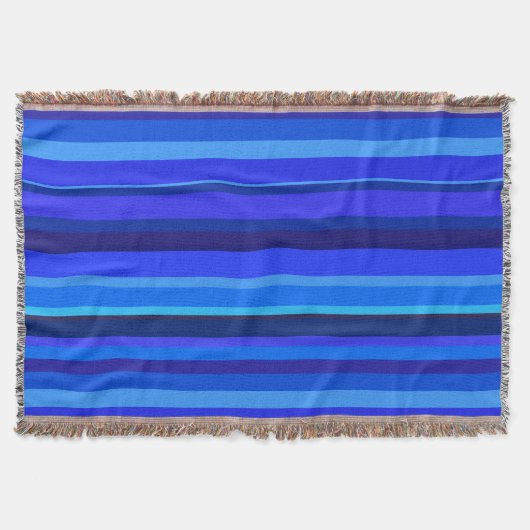 Couverture Bandes horizontales bleues (Devant)