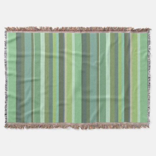 Couverture Bandes horizontales vert olive (Devant)