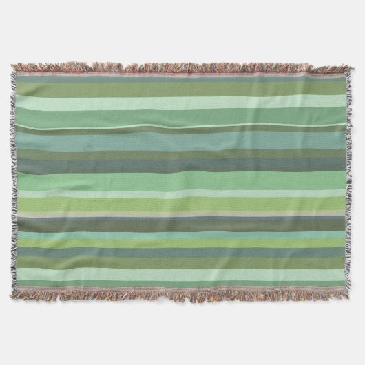 Couverture Bandes horizontales vert olive (Devant)