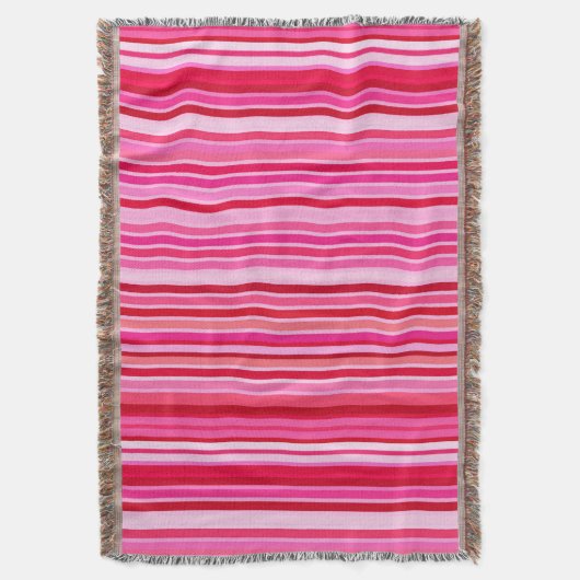 Couverture Bandes mélangées, Fuchsia, Maroon et rose (devant Vertical)