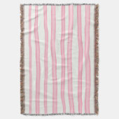 Couverture Bandes roses sur blanc (devant Vertical)