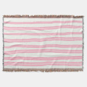 Couverture Bandes roses sur blanc (Devant)