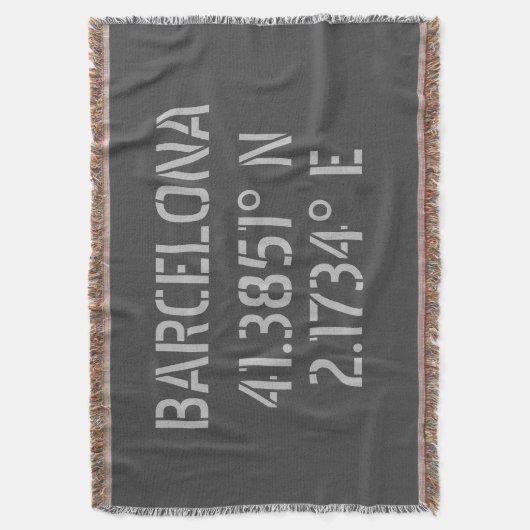 Couverture Barcelone Espagne Latitude et Longitude (devant Vertical)
