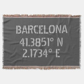 Couverture Barcelone Espagne Latitude et Longitude (Devant)