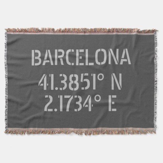 Couverture Barcelone Espagne Latitude et Longitude (Devant)