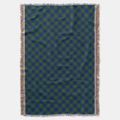Couverture Barclay tartan bleu vert plaid (devant Vertical)