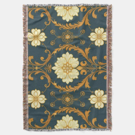Couverture "Barockes Ornament-Muster in Gold und Schwarz" Dec (devant Vertical)