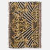 Couverture Baroque d'or : conception motif géométrique (devant Vertical)