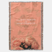 Couverture Baroque et pivoines - Plaid (devant Vertical)