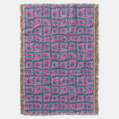 Couverture Barrage floral moderne imprimé rose marguerite (devant Vertical)