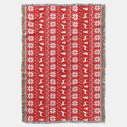 Couverture Basenji Chien Silhouettes Noël Motif de Noël (devant Vertical)