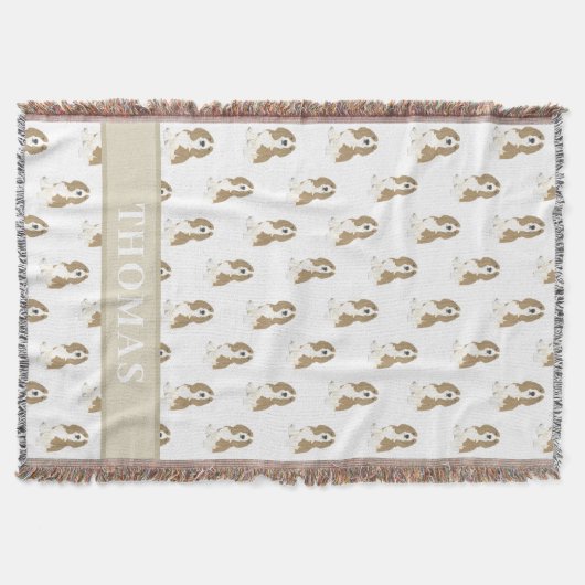 Couverture Basset Hound Personnalisé (Devant)