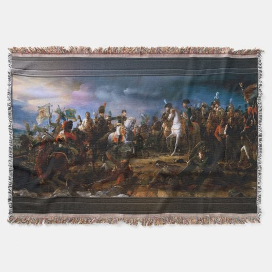 Couverture Bataille d'Austerlitz par François Throw Blanket (Devant)