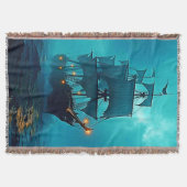 Couverture Bateau fantôme sur le design Stormy Seas (Devant)
