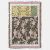 Couverture Bateaux Art nouveau et campanulas art textile flor (devant Vertical)