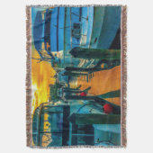 Couverture Bateaux dans le coucher de soleil du port (devant Vertical)