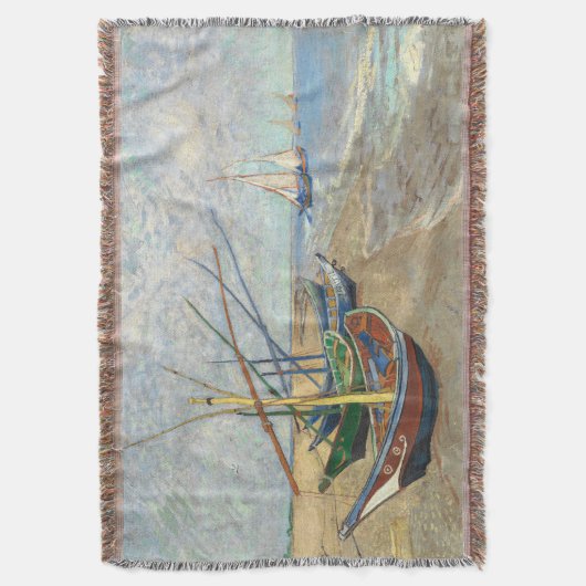 Couverture Bateaux de pêche sur la plage par Vincent Van Gogh (devant Vertical)