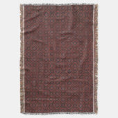 Couverture Batik Floral Rouge & Bleu Étonnant Lancer la couve (devant Vertical)