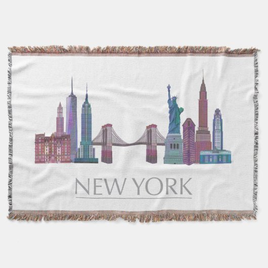 Couverture Bâtiments couleur New York Skyline (Devant)