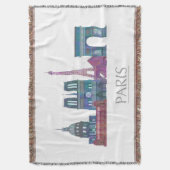 Couverture Bâtiments couleur Paris Skyline (devant Vertical)