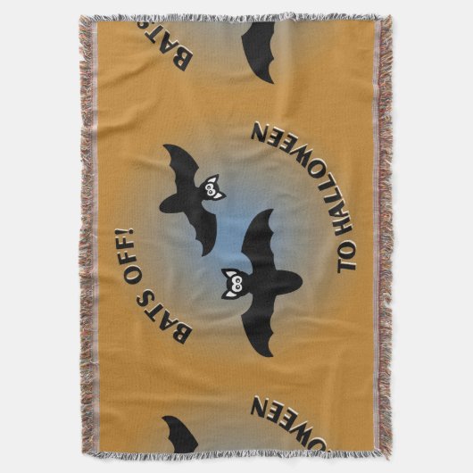 Couverture Bats d'Halloween bleu orange (devant Vertical)