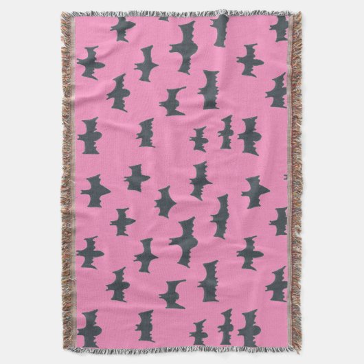 Couverture Bats d'Halloween roses et noires (devant Vertical)