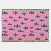 Couverture Bats d'Halloween roses et noires (Devant)