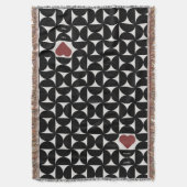 Couverture Bauhaus géométrique personnalisée Saint-Valentin (devant Vertical)