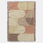 Couverture Bauhaus Terracotta Beige Abstrait Tons Terre (devant Vertical)