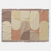 Couverture Bauhaus Terracotta Beige Abstrait Tons Terre (Devant)