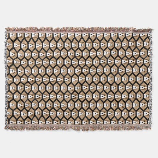 Couverture Beagle Hound Honeypeb Motif Thon Blanket (Devant)
