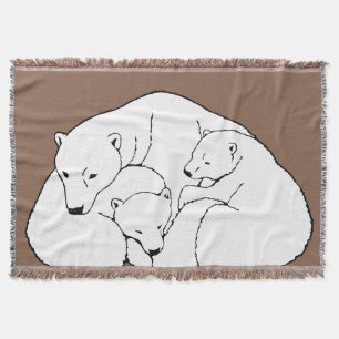 Couverture Bear Art Blanket Mère & Cubs Bear Thaillot Blanket