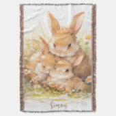 Couverture Beatrix Potter Style Lapin Lapin Personnalisé (devant Vertical)
