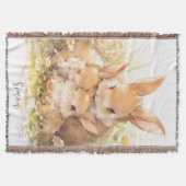 Couverture Beatrix Potter Style Lapin Lapin Personnalisé (Devant)