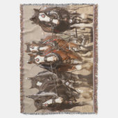 Couverture Beau Clydesdale Horses - Travail d'équipe (devant Vertical)