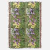 Couverture Beau Jardin fleuri pourpre Iris Irises (devant Vertical)