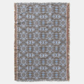 Couverture Beau Jardin géométrique, Bleu & Brown (devant Vertical)