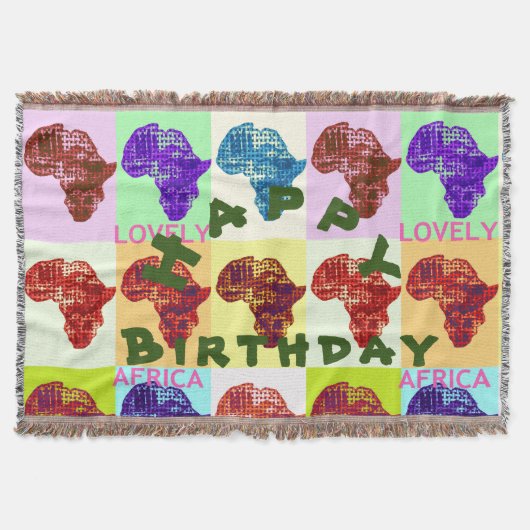 Couverture Beau Joyeux Anniversaire Africain à célébrer (Devant)