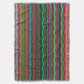 Couverture Beau Motif coloré Wavy Stripe (devant Vertical)