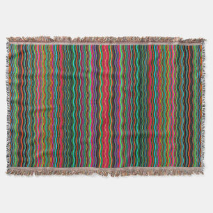 Couverture Beau Motif coloré Wavy Stripe