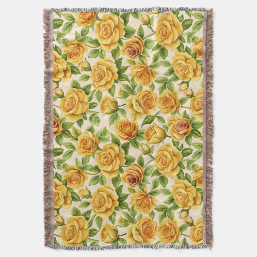 Couverture Beau Motif sans couture des Roses Jaunes (devant Vertical)