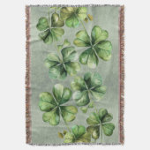 Couverture Beau Shamrock d'aquarelle verte (devant Vertical)