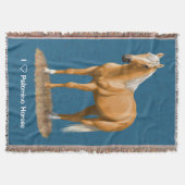 Couverture Beau Stallion Cheval Palomino Quarter (Devant)