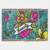 Couverture Beauté de l'oreiller avec fleurs (Devant)