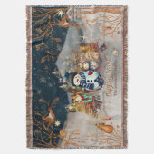 Couverture Beaux animaux et enfants bleu Noël (devant Vertical)