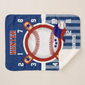 Couverture bébé de jalon - Sport de baseball ⚾ (Devant (Horizontal))