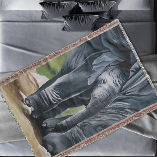 Couverture Bébé Eléphant Gris mou