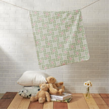 Couverture bébé en carreau de trèfle pour jardin p